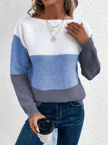 Carter Color Block Sweater