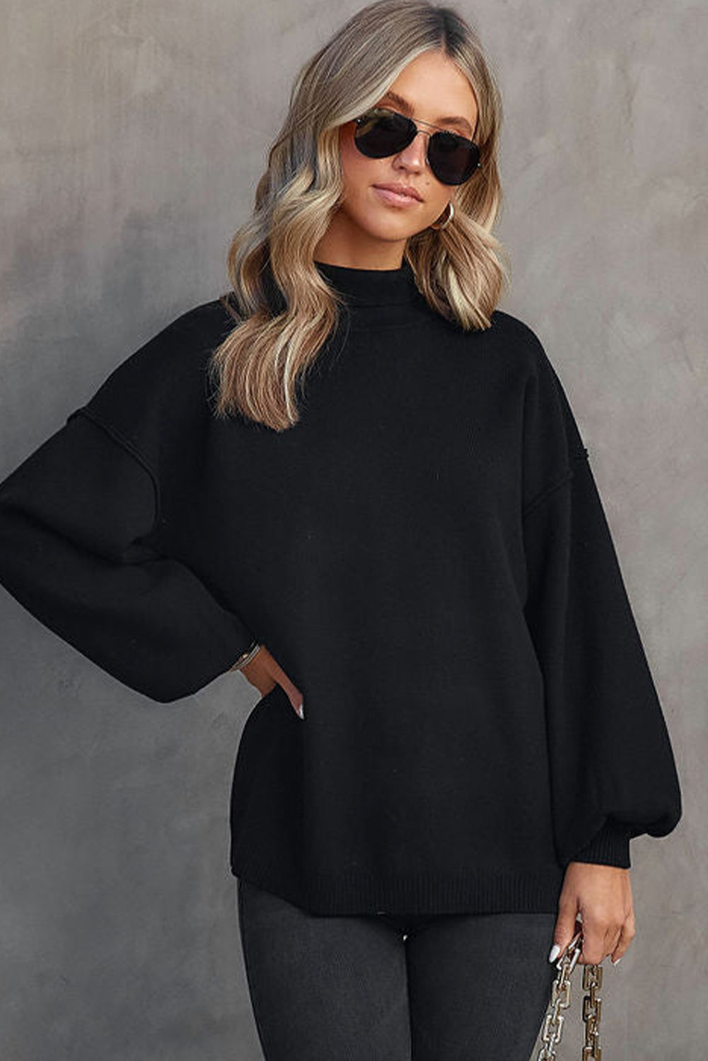 Mock Neck Sweater