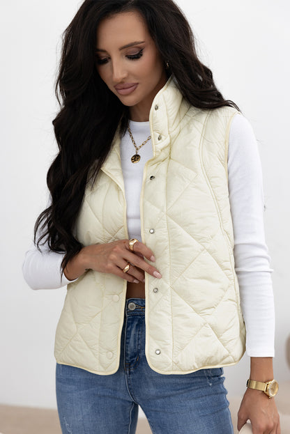 Snap Down Texture Vest