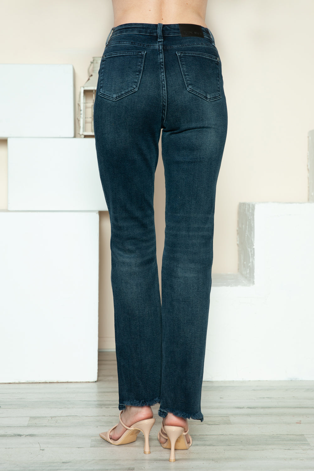 Judy Blue Button Fly Straight Jeans