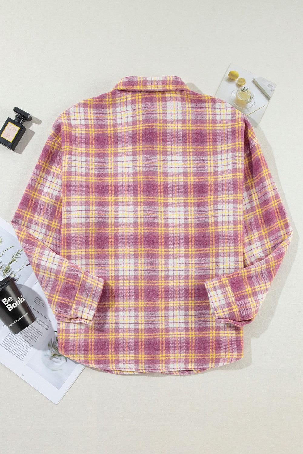 Plaid Collared Shacket