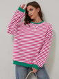 Lovelet Contrast Striped Sweatshirt