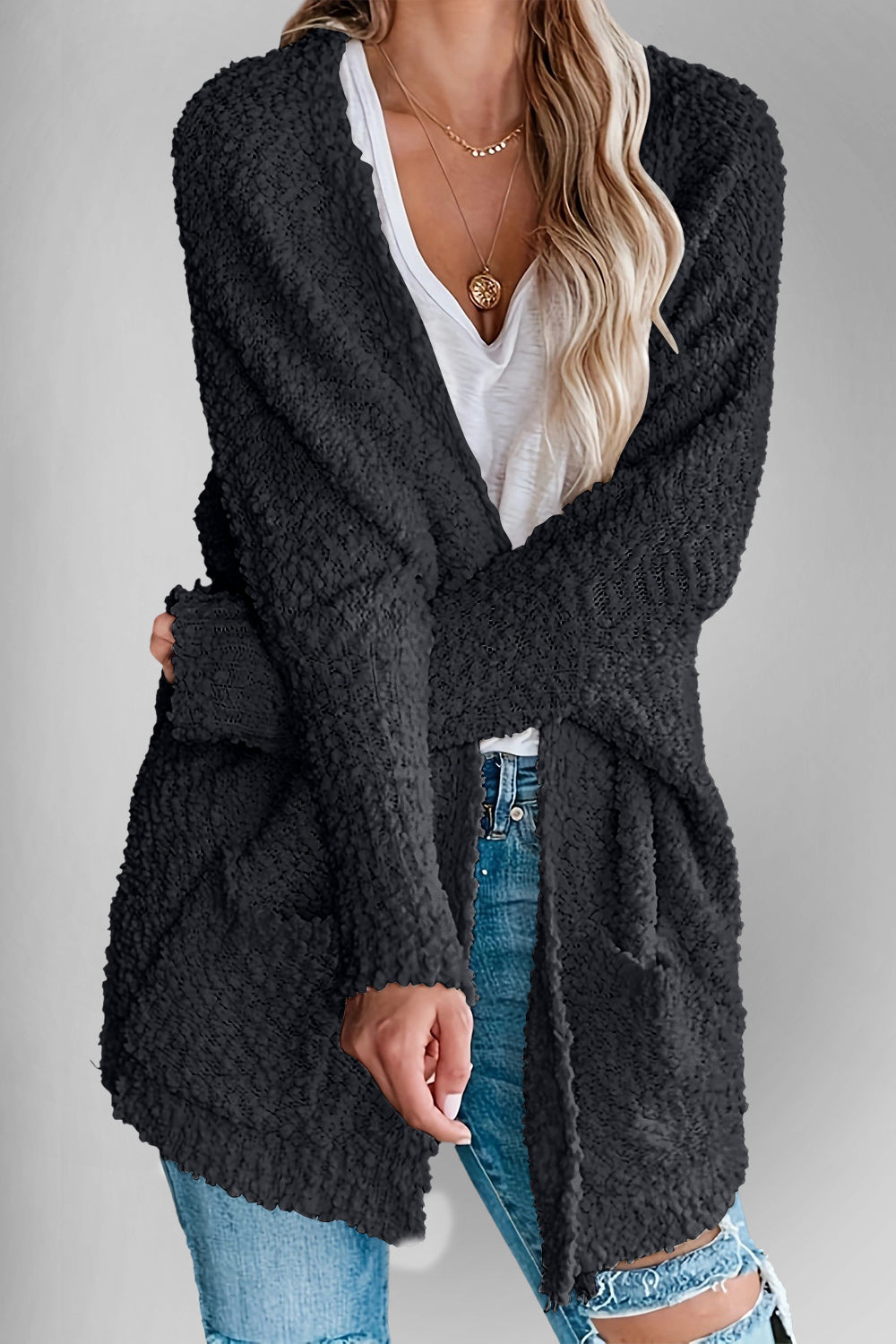 Double Take Pocketed Cardigan