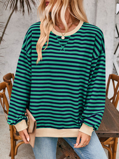 Lovelet Contrast Striped Sweatshirt