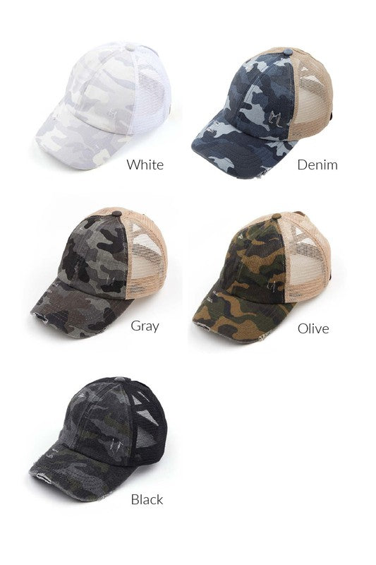 CC Camo Criss-Cross Cap