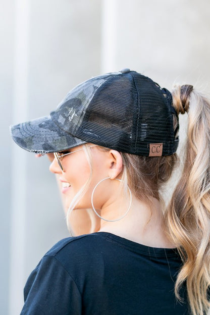 CC Camo Criss-Cross Cap