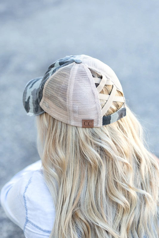 CC Camo Criss-Cross Cap