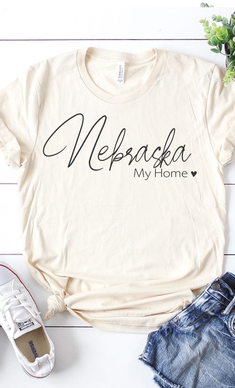 Nebraska my home graphic tee