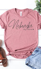 Nebraska my home graphic tee