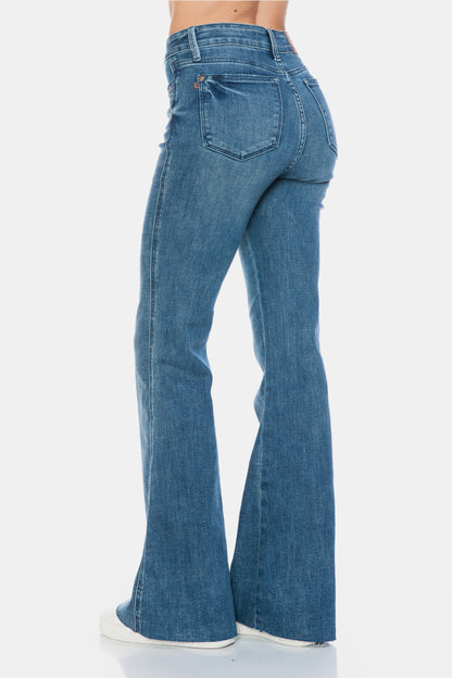 Judy Blue Cut Hem Flare Jeans