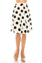 Polka dot high waisted skirt