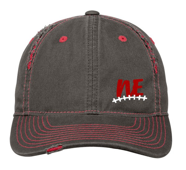 Nebraska Stitch Grey / Red Trucker Hat