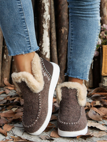 Furry Suede Sneakers