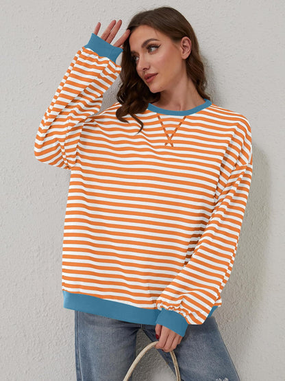 Lovelet Contrast Striped Sweatshirt