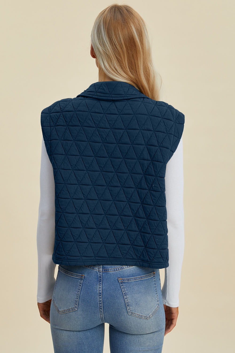 Double Take Texture Snap Vest