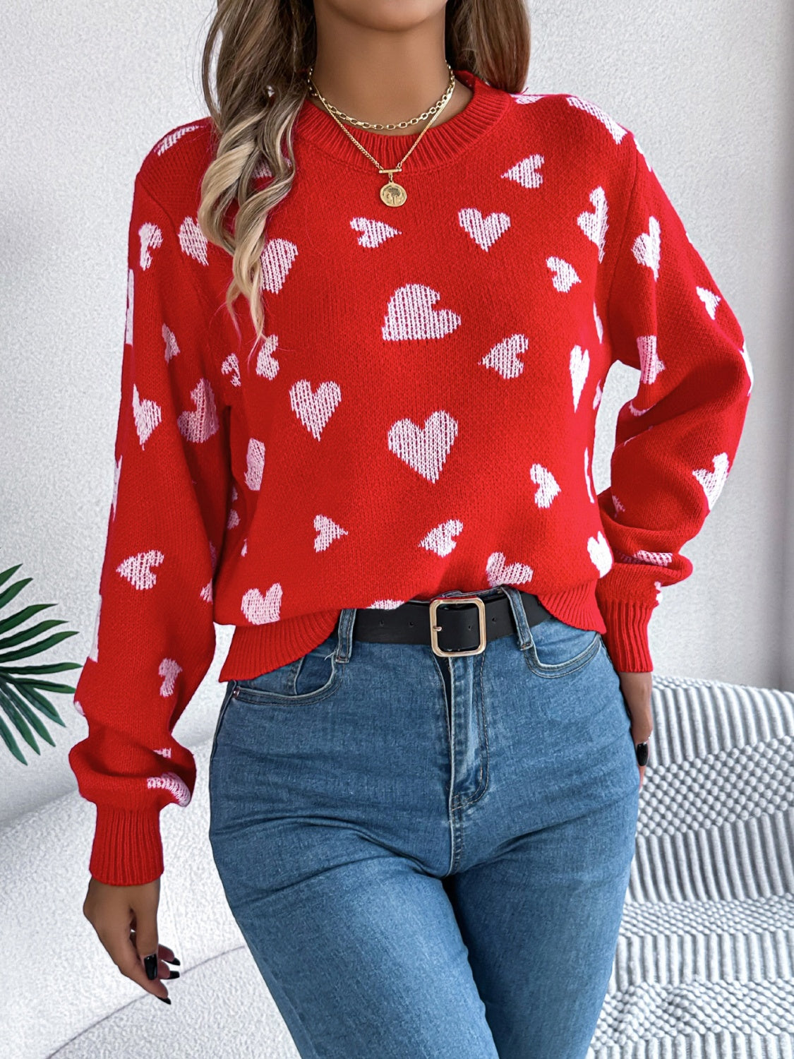 Megan Heart Sweater