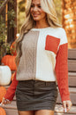 Ami Color Block Sweater