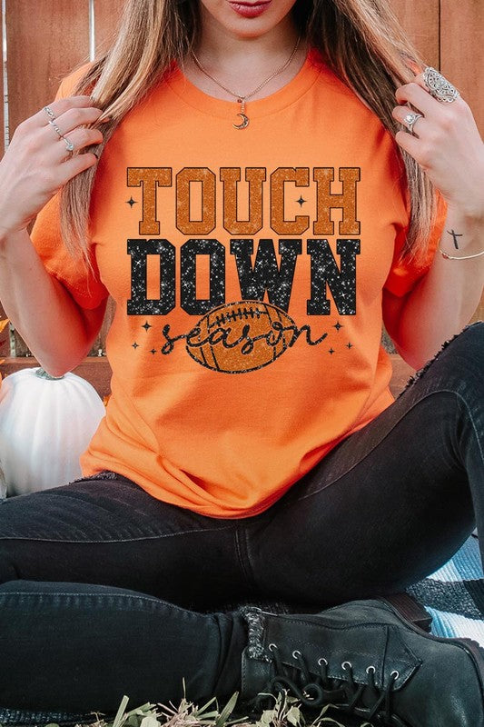 Touchdown Football Season Graphic T Shirts