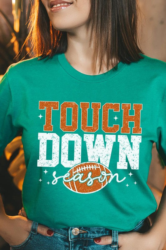 Touchdown Football Season Graphic T Shirts