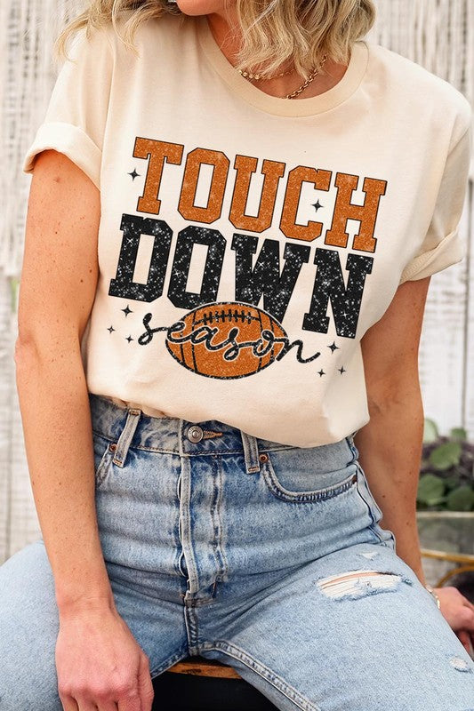 Touchdown Football Season Graphic T Shirts