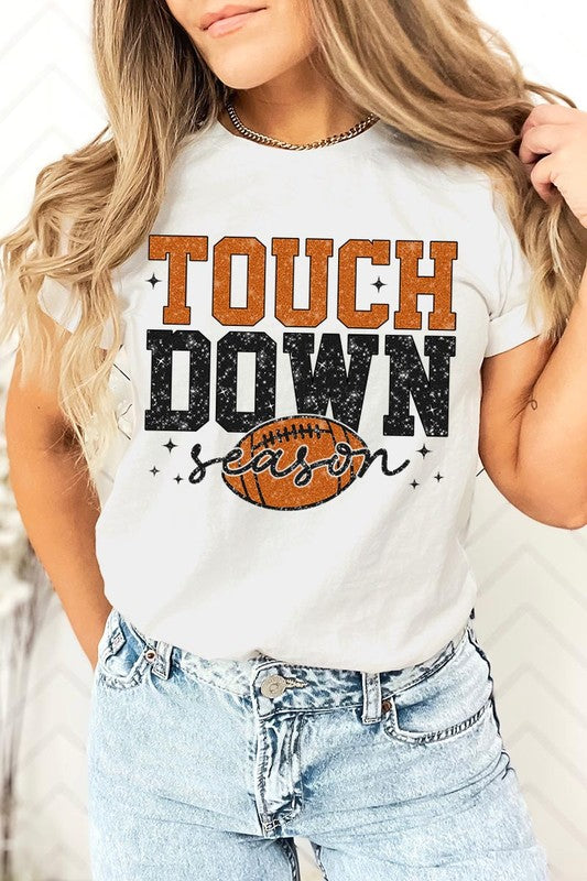 Touchdown Football Season Graphic T Shirts