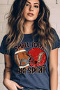 Small Town Big Spirit Football Tee