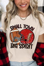 Small Town Big Spirit Football Tee