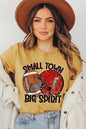 Small Town Big Spirit Football Tee