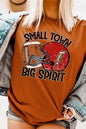 Small Town Big Spirit Football Tee