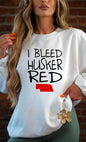 I Bleed Husker Red Graphic Sweatshirt