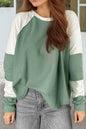 Color Block Raglan Sleeve Top