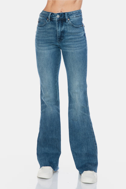 Judy Blue Cut Hem Flare Jeans