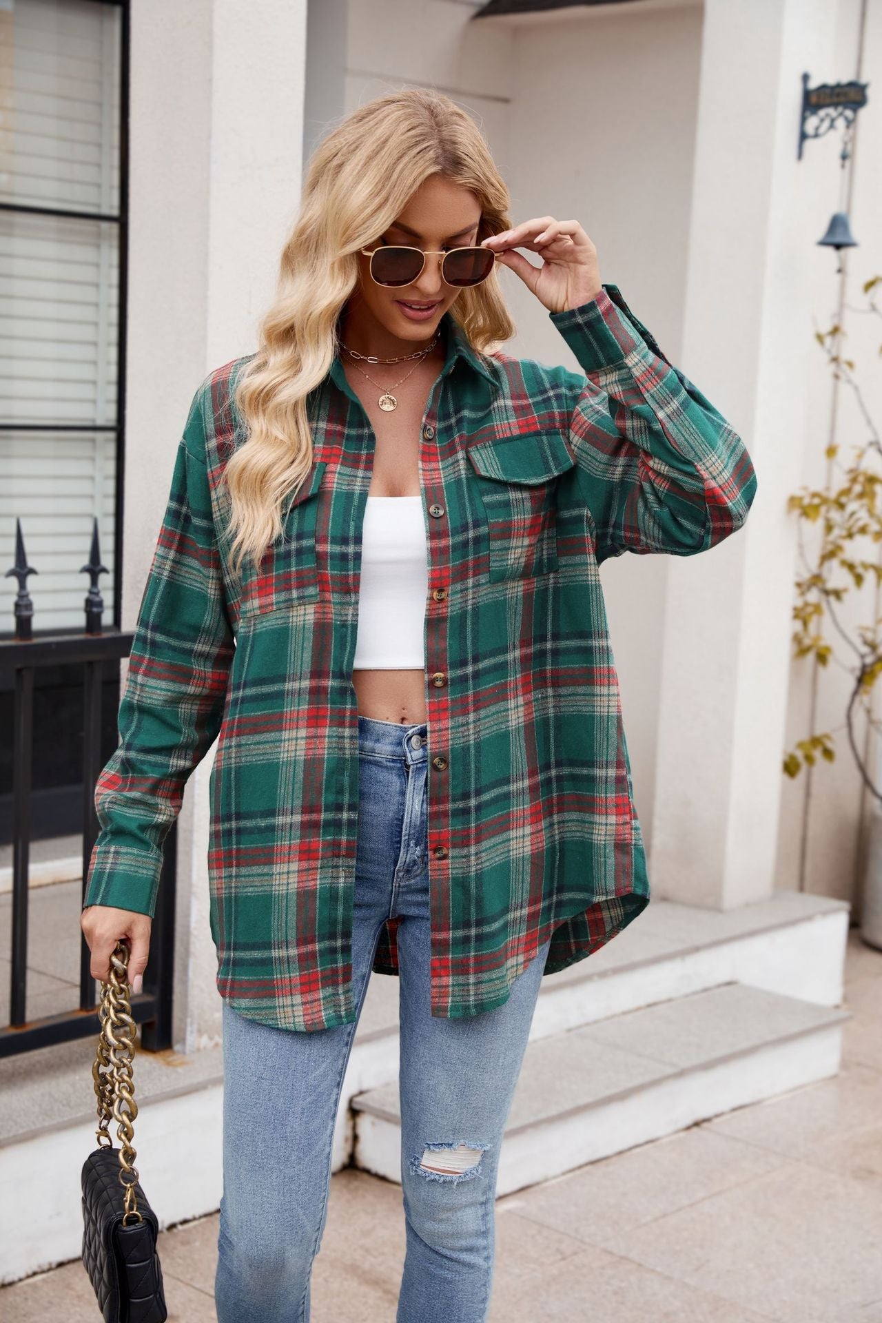 Ry Plaid Button Up Shirt