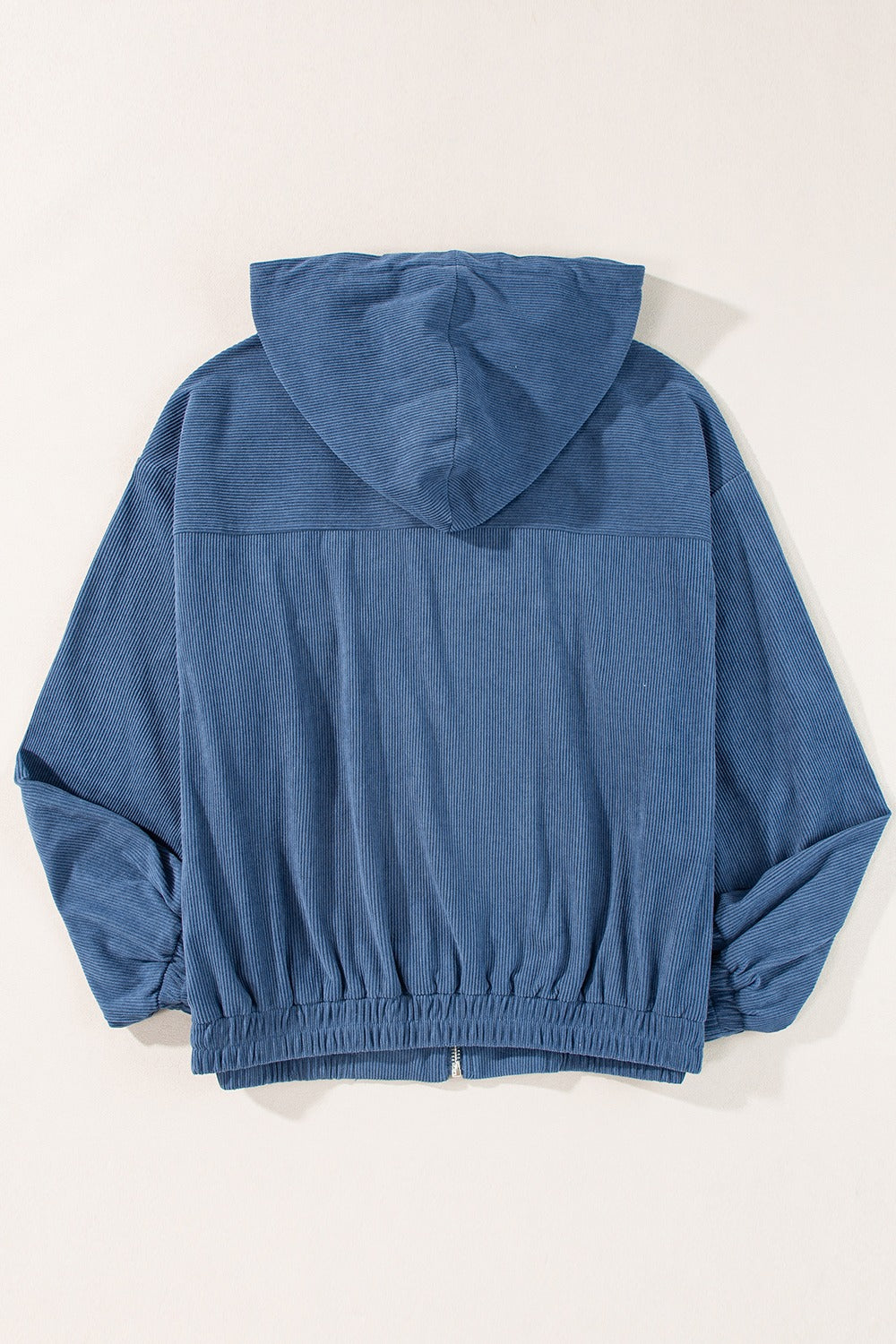 Corduroy Zip Up Hooded Jacket