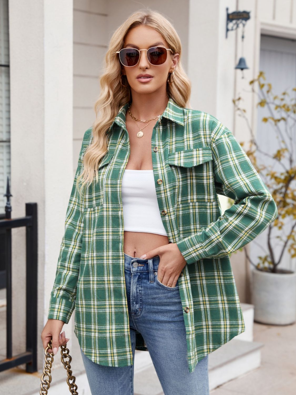 Ry Plaid Button Up Shirt