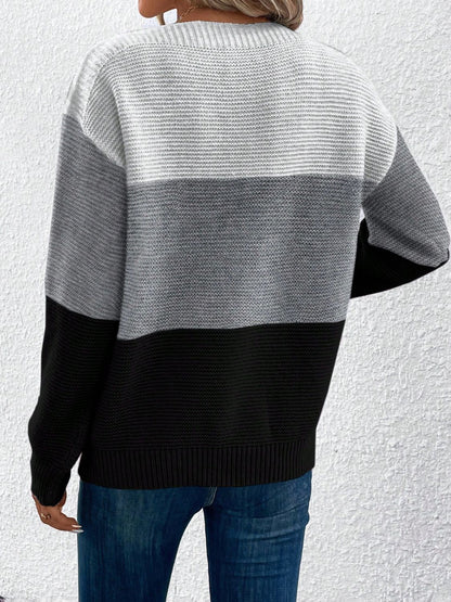 Carter Color Block Sweater