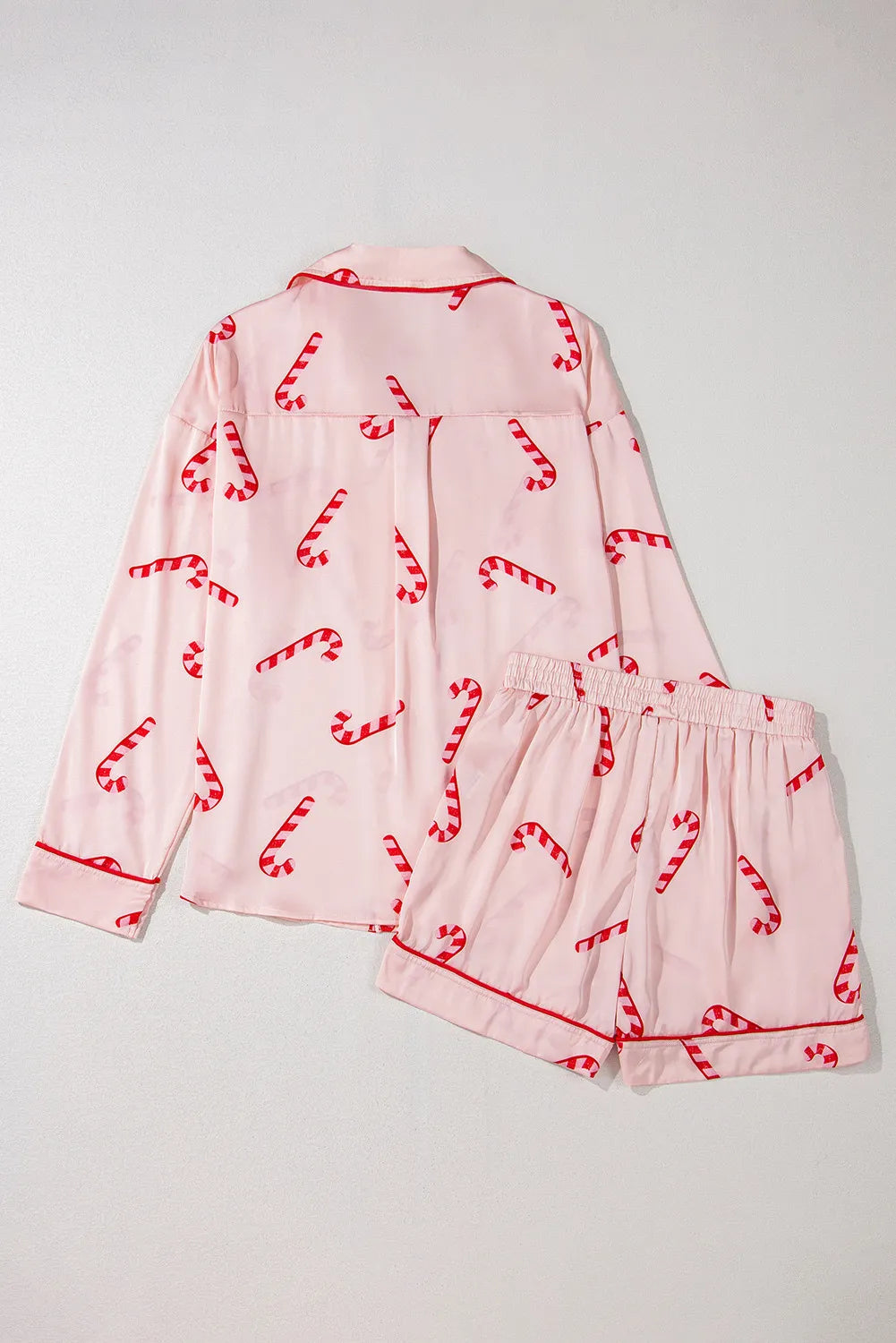 Candy Cane Top and Shorts Lounge Set