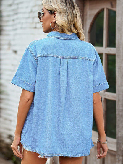 Geni Short Sleeve Denim Shirt