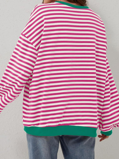 Lovelet Contrast Striped Sweatshirt