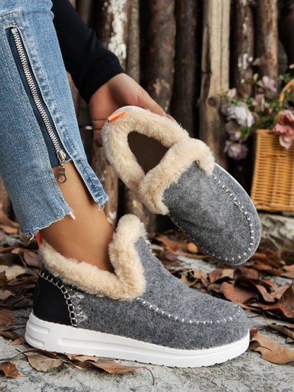 Furry Suede Sneakers