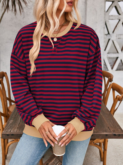 Lovelet Contrast Striped Sweatshirt