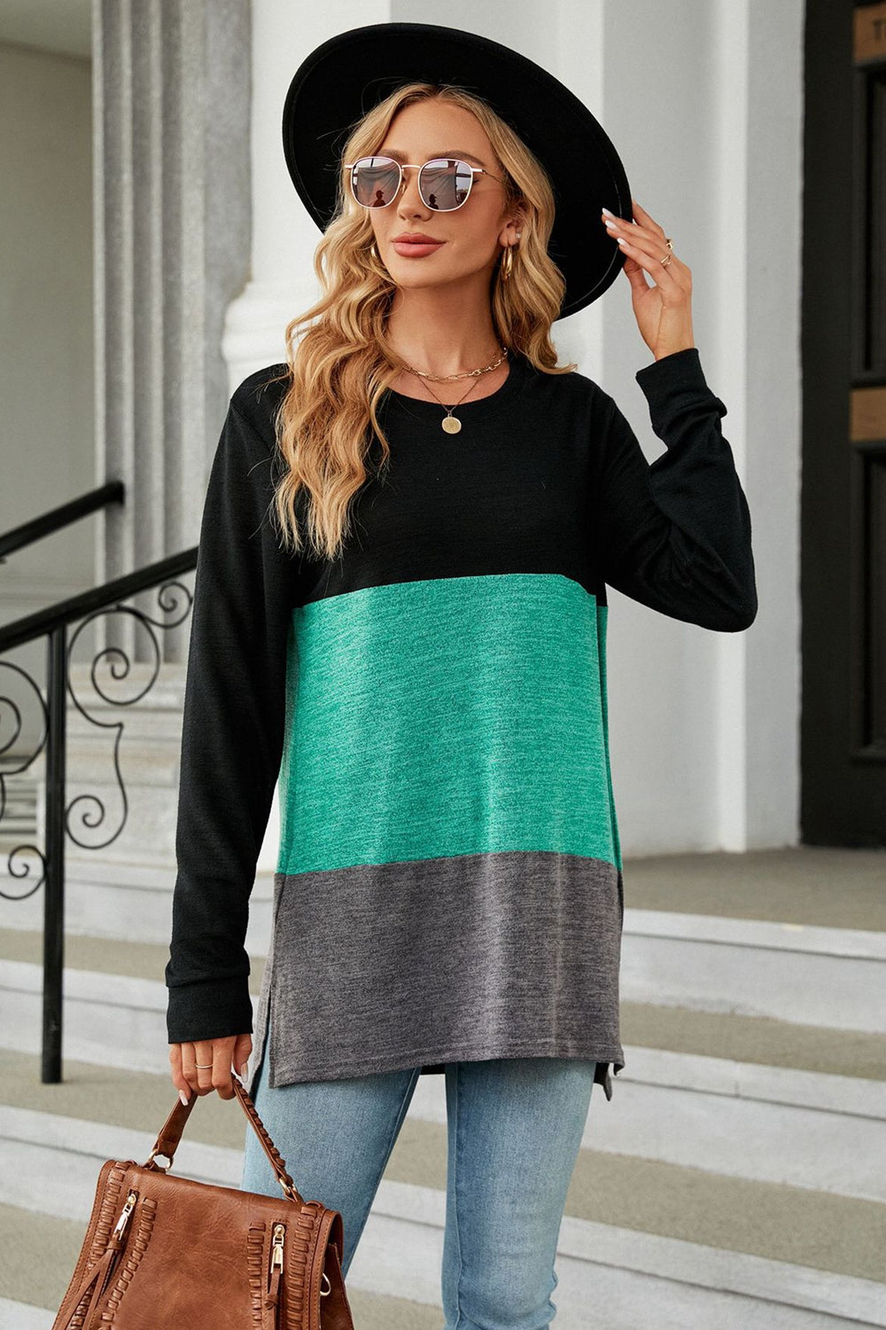 Janice Color Block T-Shirt