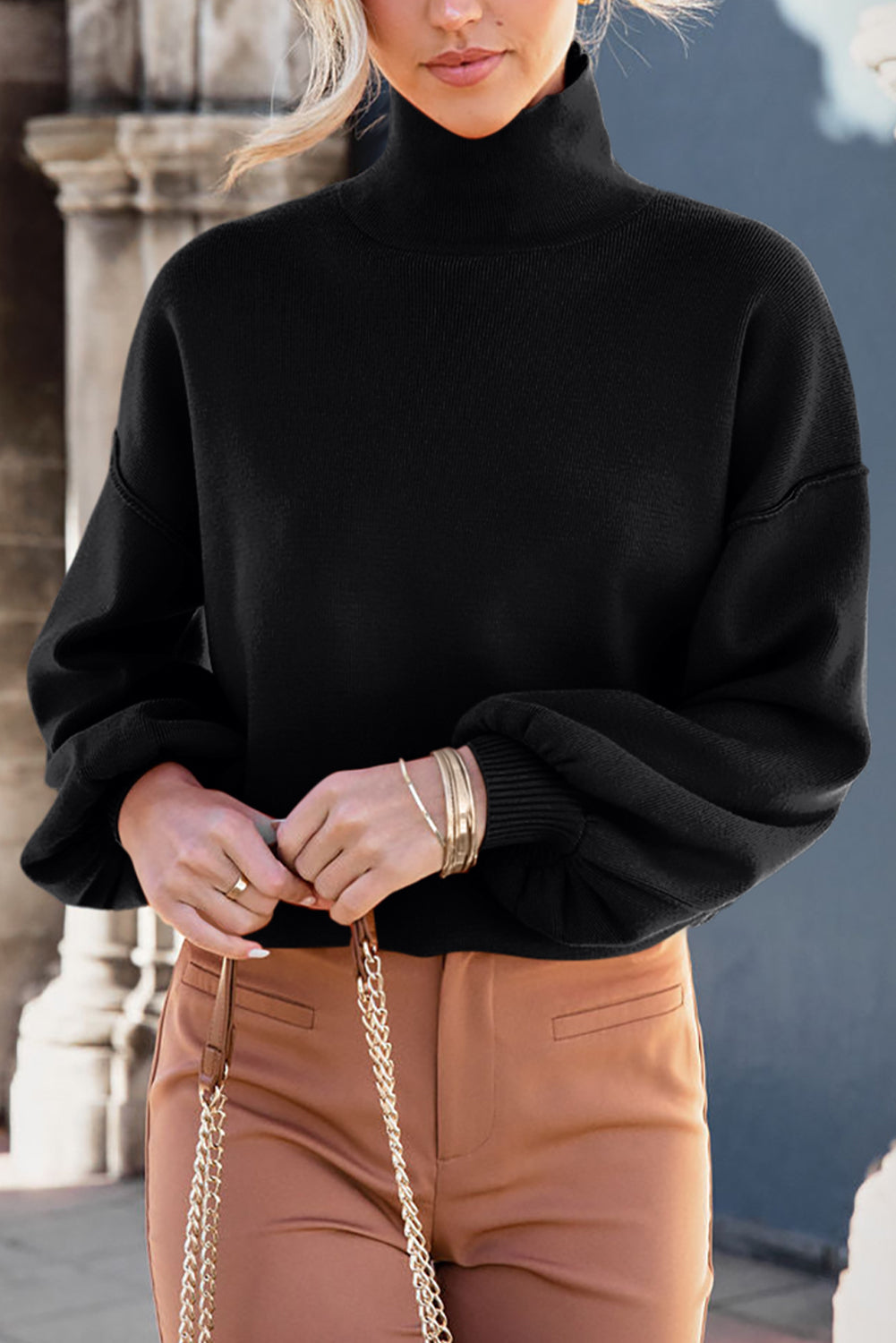 Mock Neck Sweater