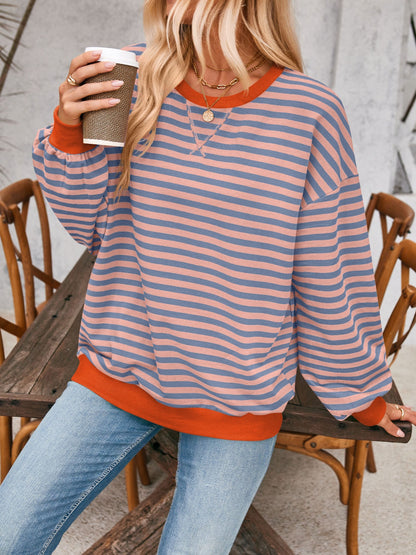 Lovelet Contrast Striped Sweatshirt