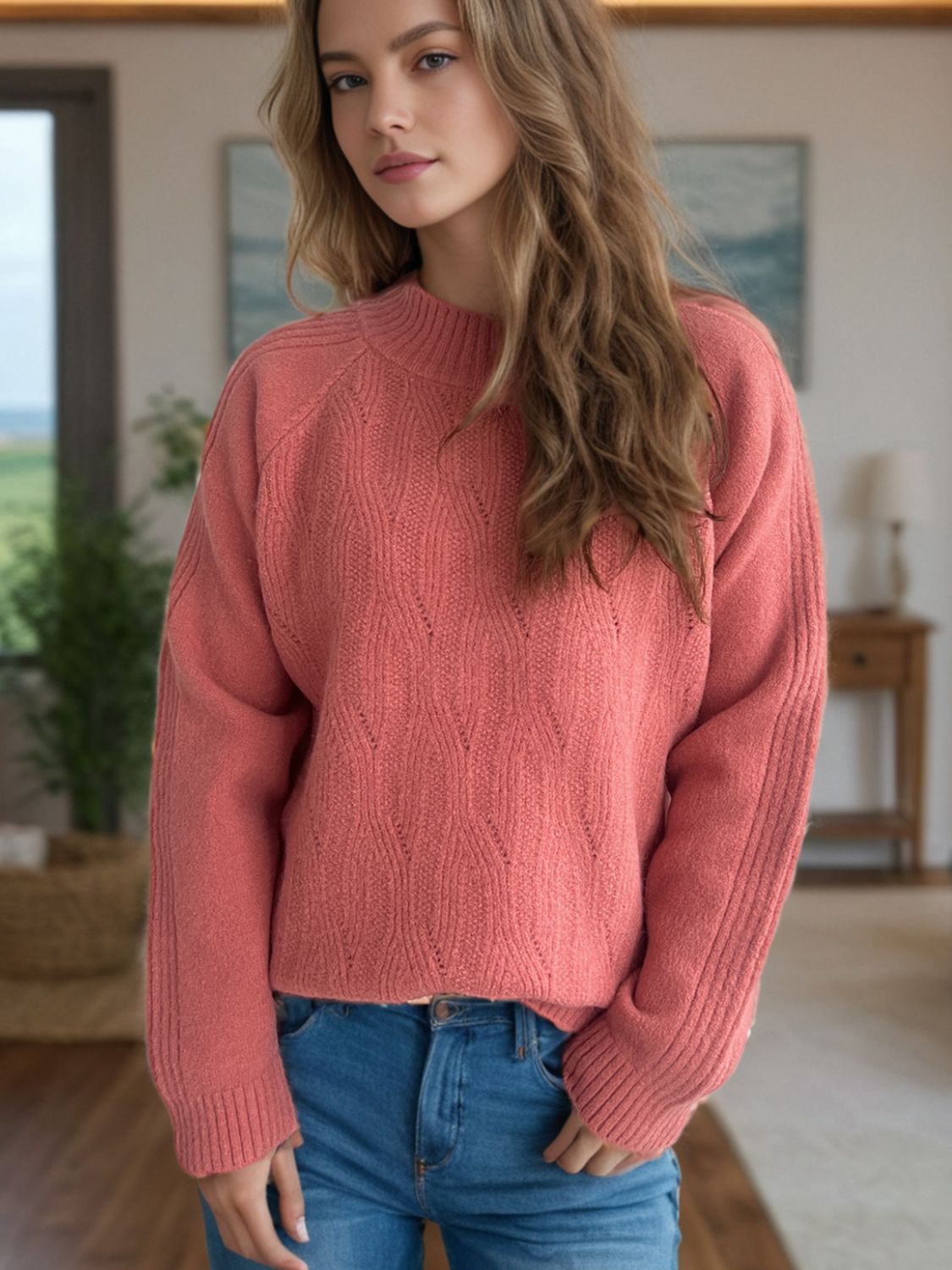 Mock Neck Sweater