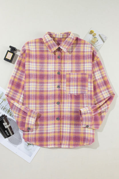 Plaid Collared Shacket