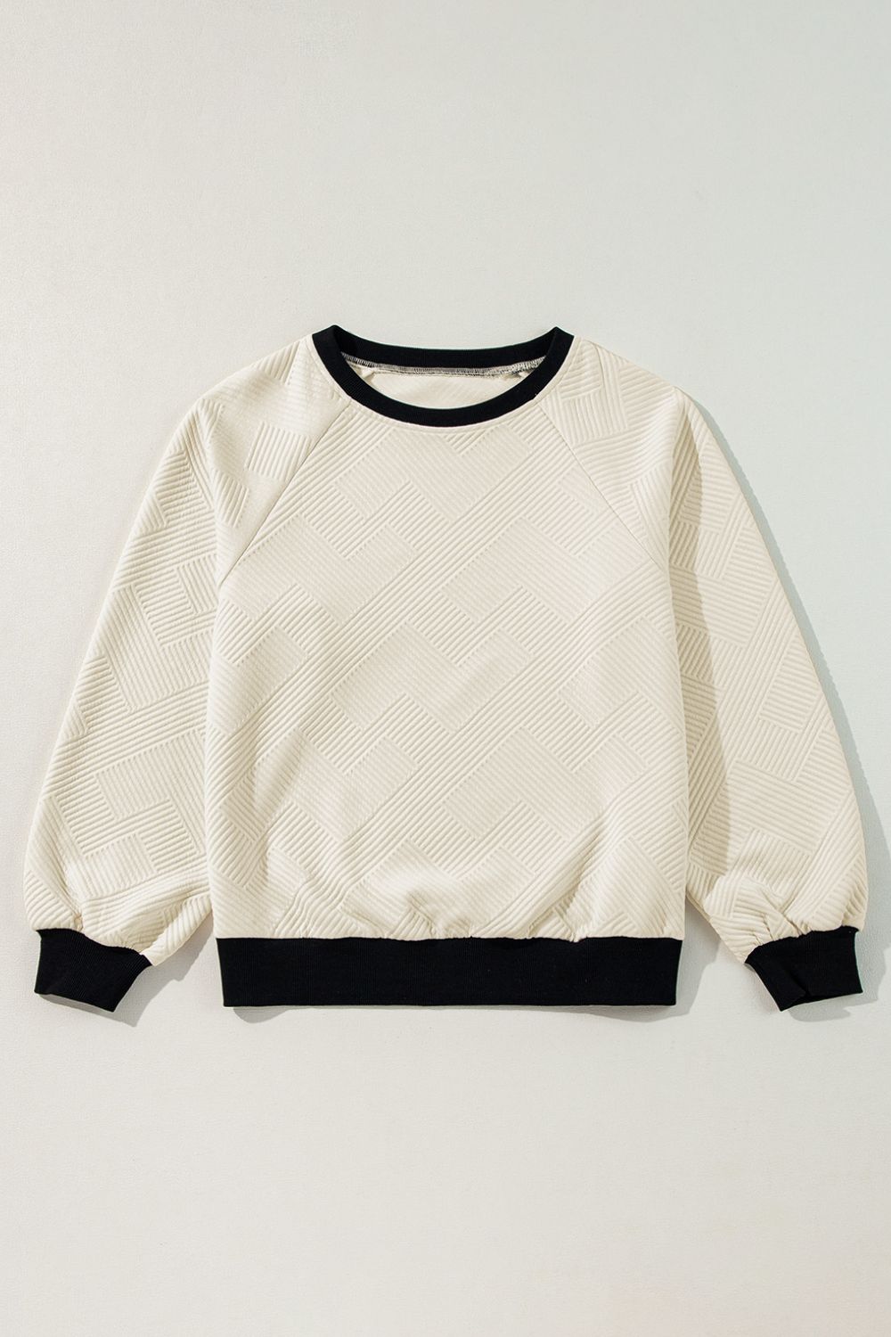 Texture Contrast Sweatshirt