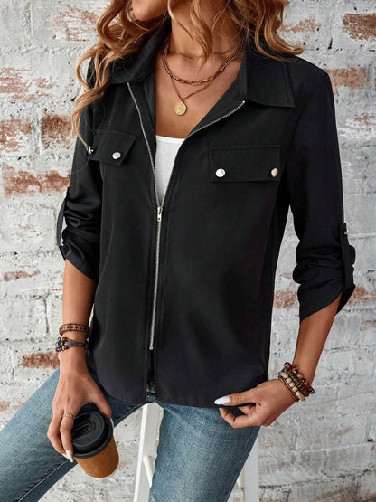 Zip Up Collared Jacket