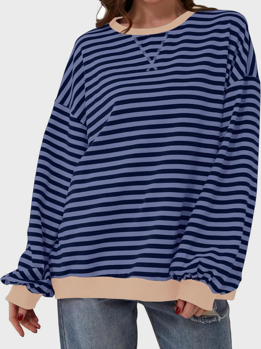 Lovelet Contrast Striped Sweatshirt