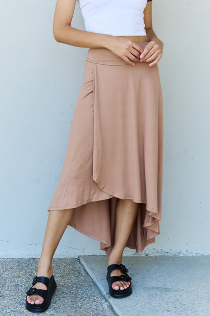 Ninexis High Waisted Flare Maxi Skirt